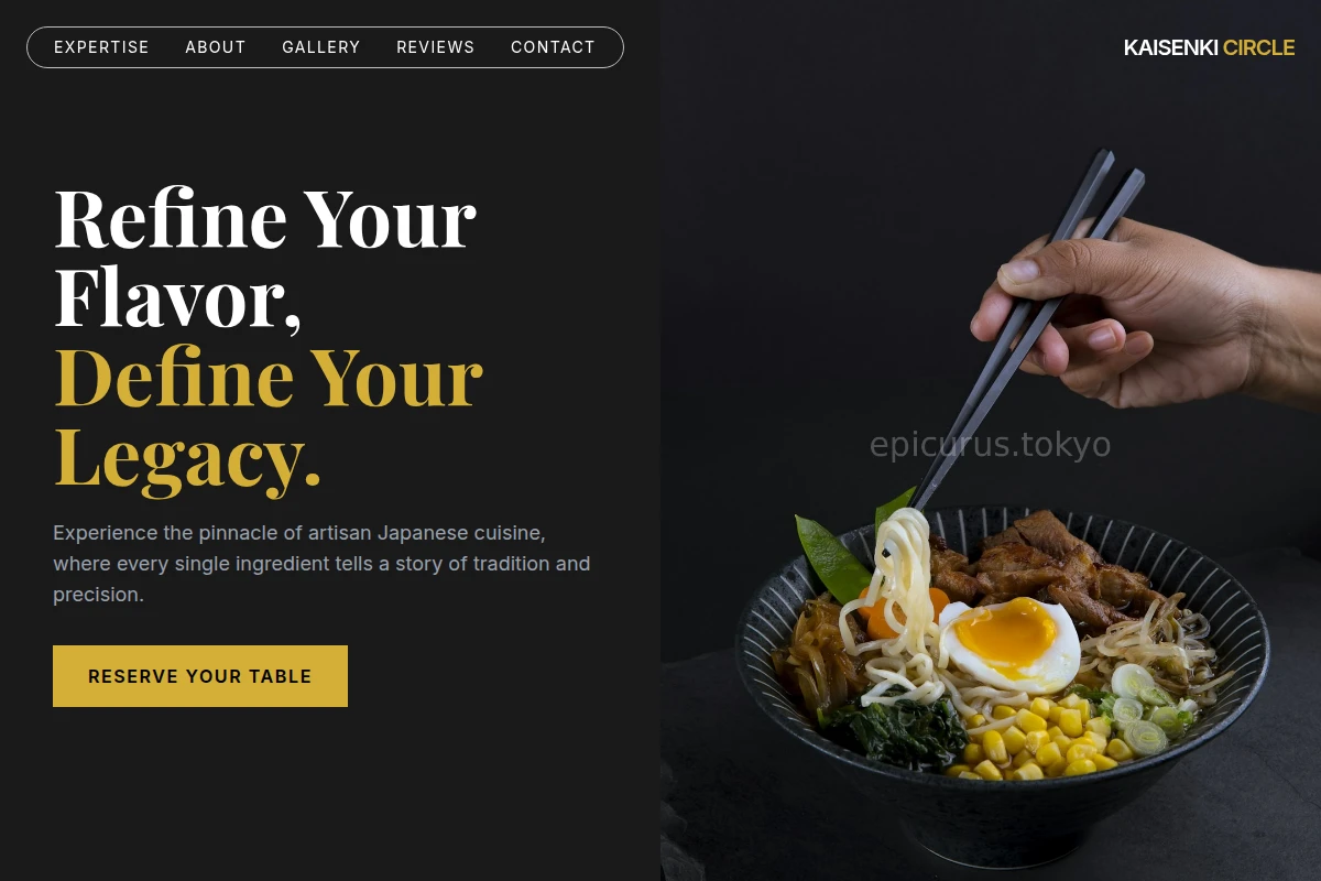 Artisan Japanese Food