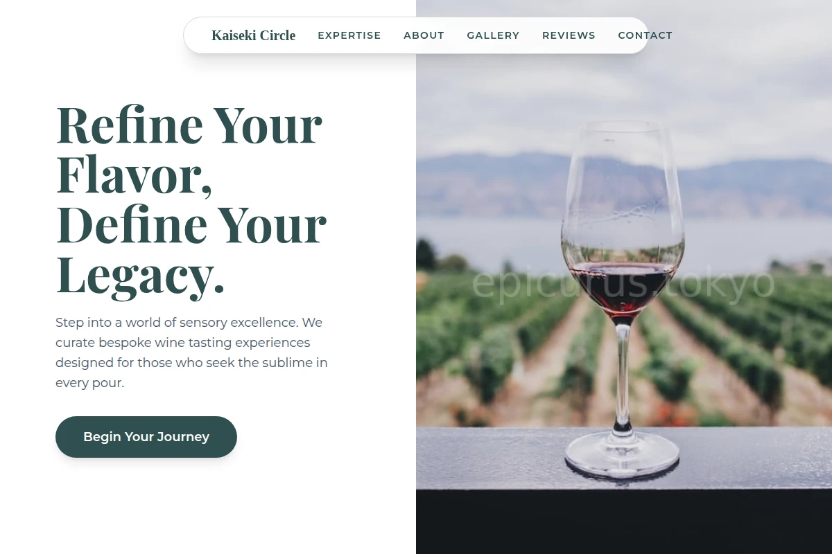 Gourmet Wine Tasting